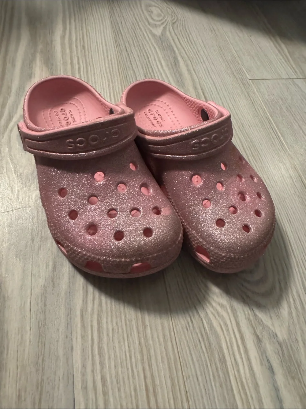 CROCS Kids' Sparkle Clogs in Pink